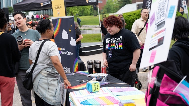 Pride Month flag raising and gathering
