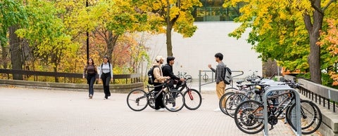 bicycles on campus