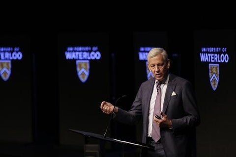 Dominic Barton giving a talk
